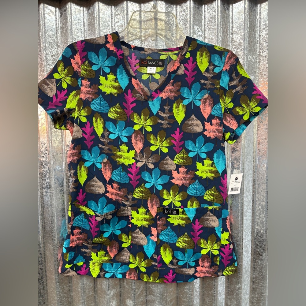 Koi Women’s Print Scrub Top